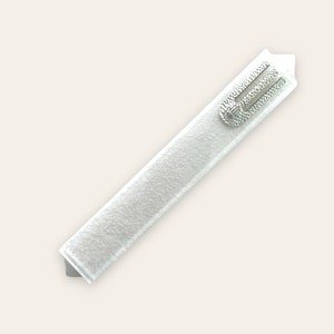 Modern Mezuzah- Mezuzah Case- White Mezuzah- Solid Mezuzah- Classic Mezuzah- Israeli Mezuzah- Handmade Mezuzah-  Judaica- Scroll optional