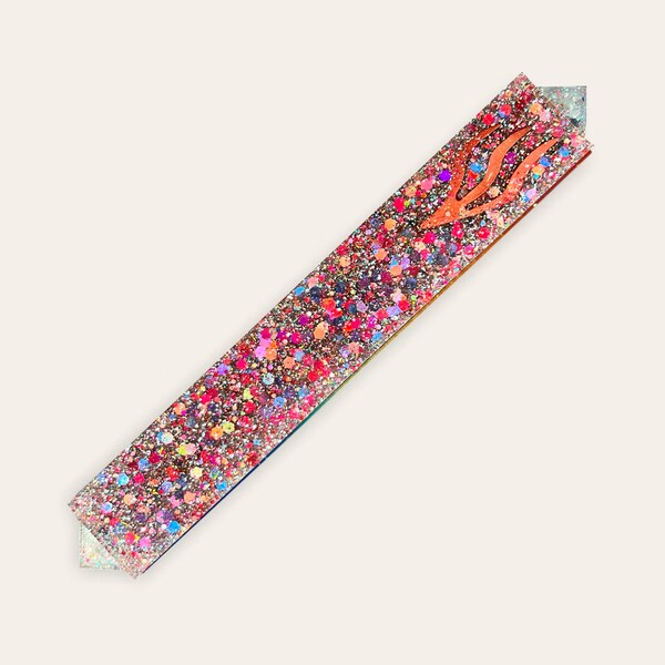 Caso Mezuzah- Chica Mezuzah- Mezuzah- Mezuzah moderno- Sparkle Mezuzah- Glitter Mezuzah- Mezuzah israelí- Mezuzah hecho a mano - Pergamino opcional