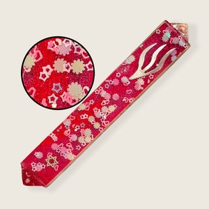 Colorful Mezuzah Case- Sparkle Mezuzah- Kids Mezuzah- Jewish Housewarming- Mezuzah- Handmade Judaica  Mezuzah- Jewish Mesusa- Kids Mezuzah