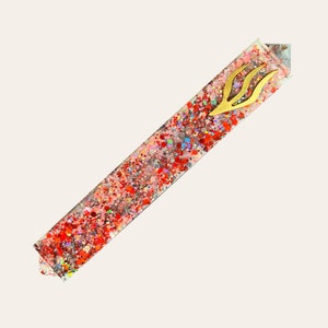 Glitter Mezuzah- Kids Mezuzah Case- Confetti Mezuzah- Sparkling Mezuzah- Beautiful Mezuzah- Israeli Mezuzah- Handmade Mezuzah Judaica