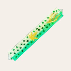 Cannabis Mezuzah- Mezuzah-fodral- Pot Mezuzah- Cannabis-tema Mezuzah- Mary Jane Mezuzah- Israelisk Mezuzah- Handgjord Mezuzah- Handgjord Judaica