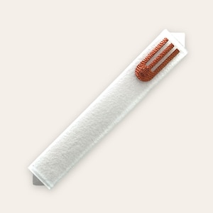Modern Mezuzah- Mezuzah Case- White Mezuzah- Solid Mezuzah- Classic Mezuzah- Israeli Mezuzah- Handmade Mezuzah-  Judaica- Scroll optional