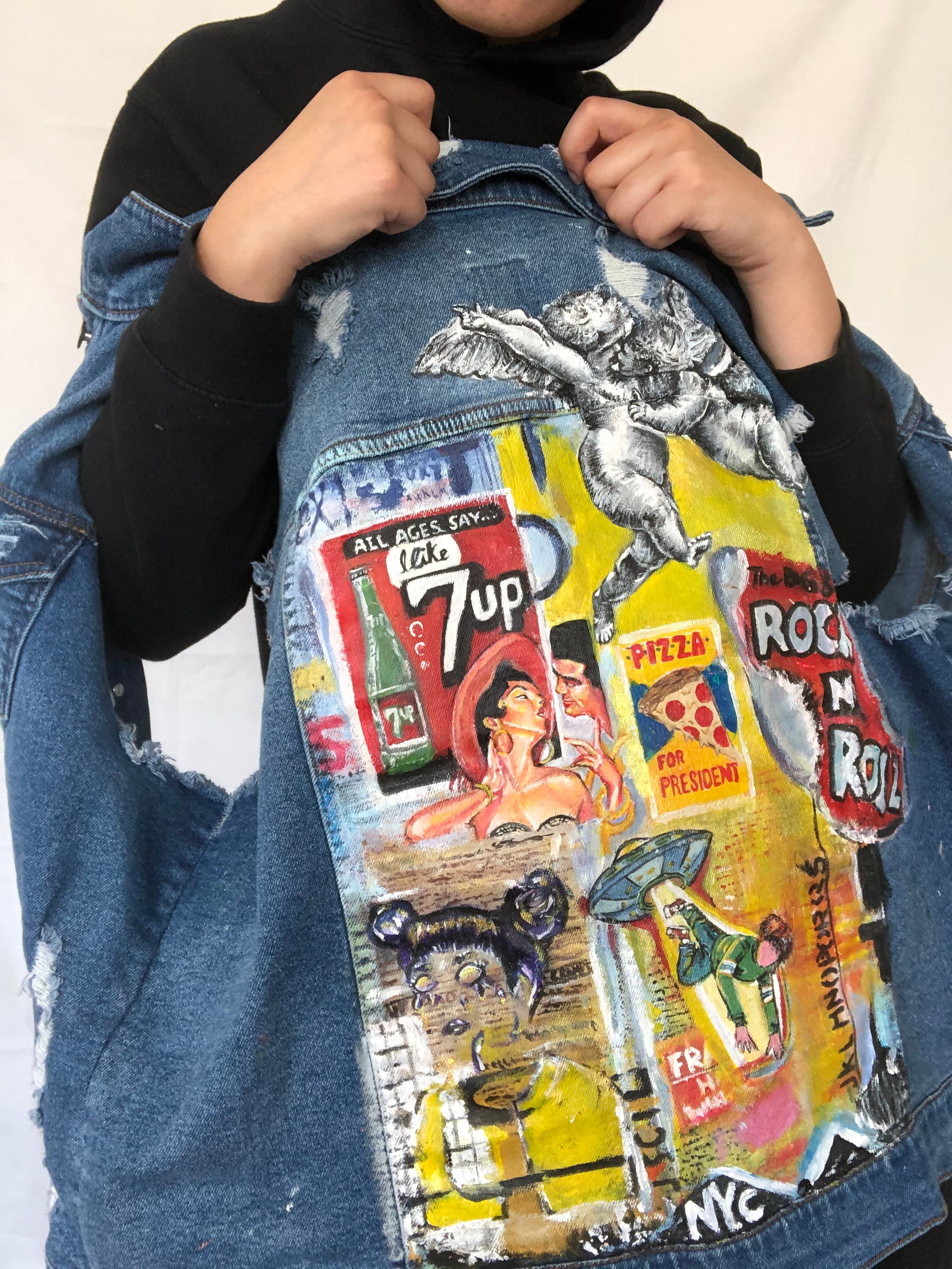 Hand painted 🔥 vest