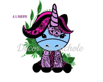 Free Free 115 Layered Unicorn Mandala Svg SVG PNG EPS DXF File