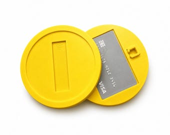 Soporte para tarjeta de monedas de Mario con función de pago sin contacto / Moneda de Super Mario impresa en 3D
