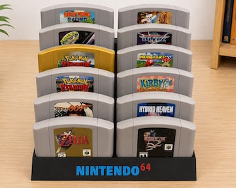 Estuche expositor para cartuchos de juegos Nintendo N64 de 12 ranuras