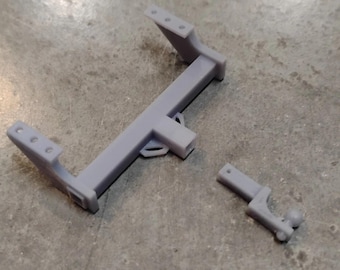 Enganche y receptor de remolque Reese impresos en 3D a escala 1/25