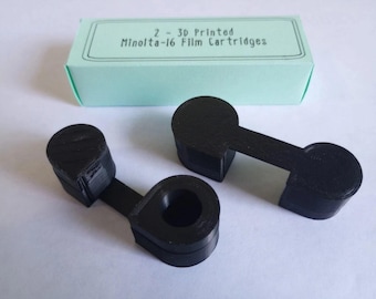 Cartuchos de película recargables Minolta-16, paquete de 2, reutilizables, impresos en 3D.