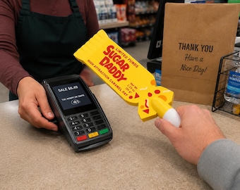 Soporte para tarjeta Sugar Daddy Tap To Pay / Divertido regalo de broma con forma de tarjeta de crédito impresa en 3D