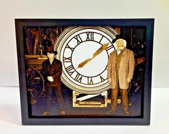 Back to the Future - Marty & Doc Clock Tower Photo Reproduction Prop 8x10 Photo