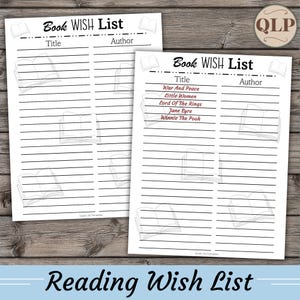Buch Wunschliste, Lesen Wunschliste Vorlage, Lese Planer Seite, Einfaches Buch Tagebuch, Sommer Leseliste, Kinder Leseliste