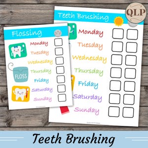 Tabla de cepillado de dientes, tabla imprimible para niños, tabla imprimible de cepillado de dientes, tabla imprimible para niños, registro de cepillado de dientes