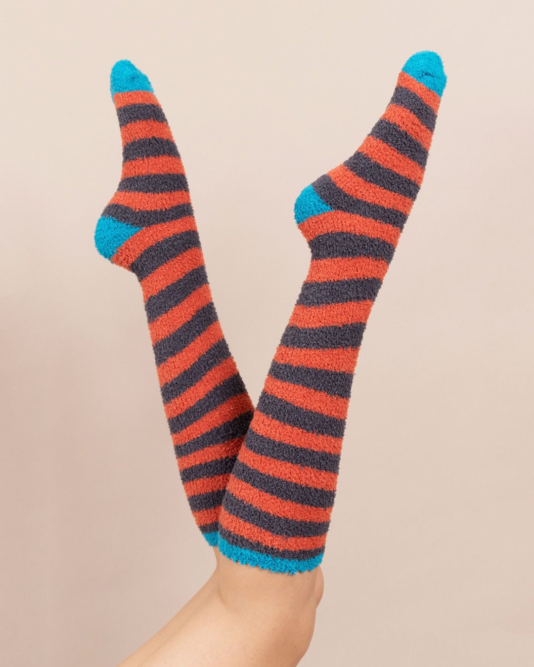 Powder Ladies Stripy Kneehigh Bed Socks. Winter Warmer Etsy