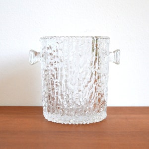 Sektkühler Glas 60er 70er Flaschenkühler Eiskübel Eiseimer mid century vintage