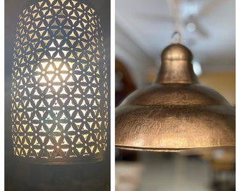 Metal Pendant Light, Iron cutwork pendant light