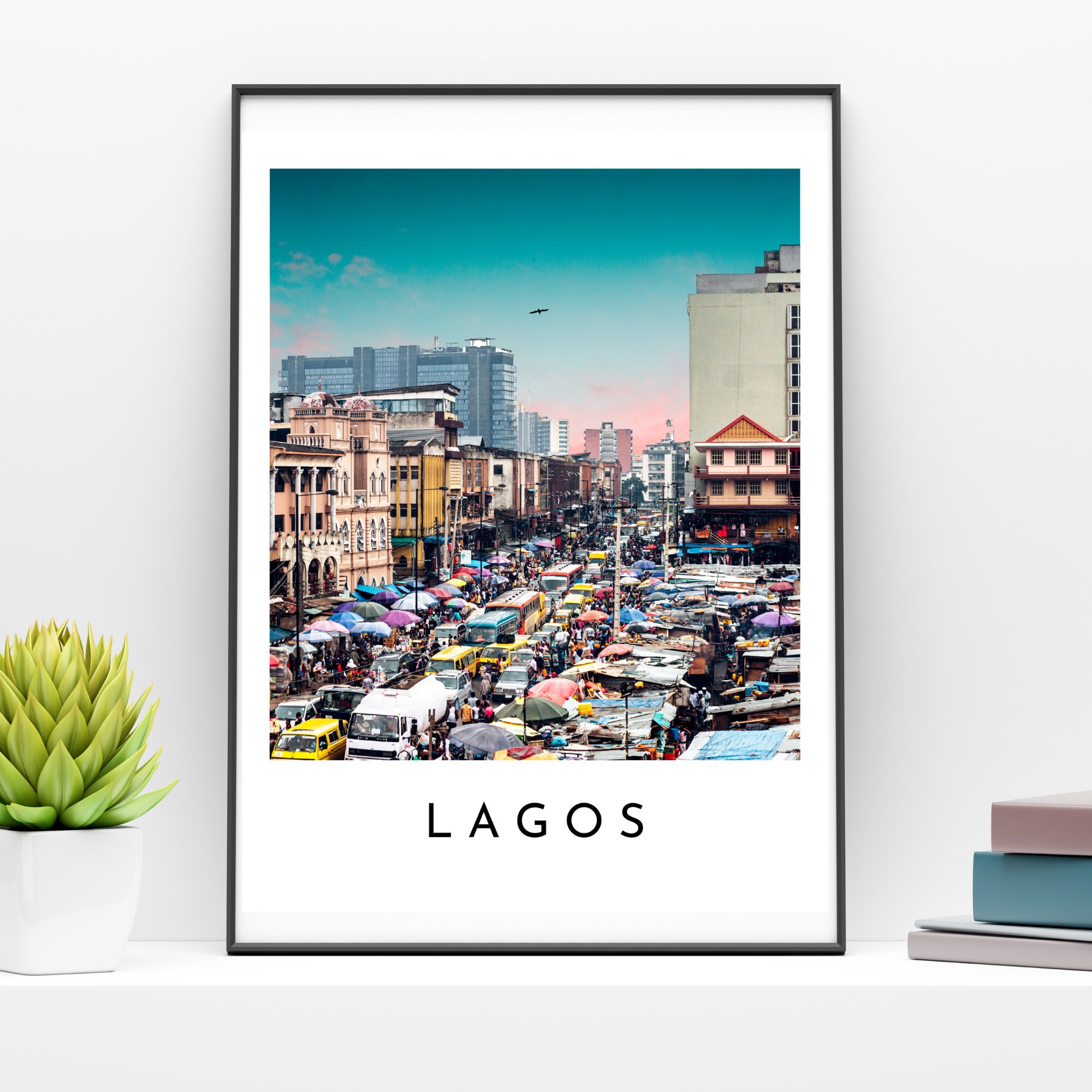 LAGOS Nigeria Beautiful Sunset Wall Art Poster Etsy