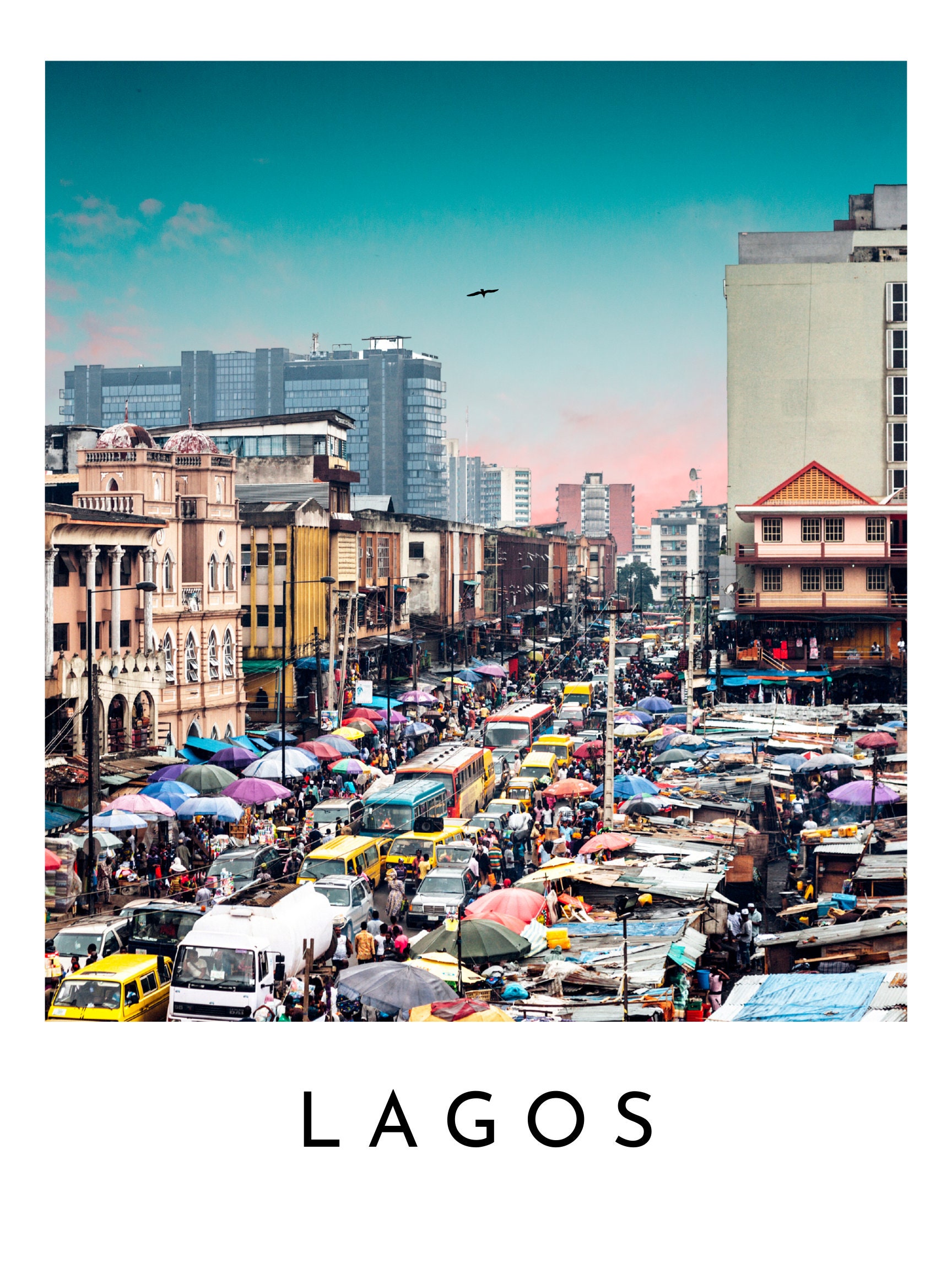 LAGOS Nigeria Beautiful Sunset Wall Art Poster Etsy