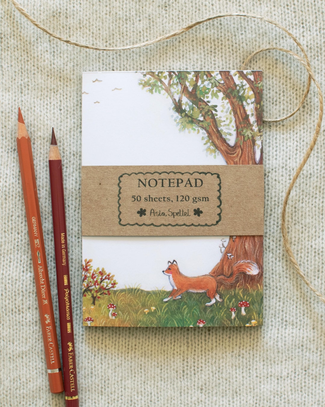 Fox in the Forest Notepad, A6 Notepad, To-do List Planner, Notepad for ...