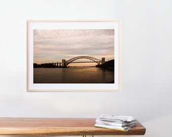New York City Photography, Photo Print, Wall Art, Wall Decor,  A view of the Hell Gate Bridge in Astoria