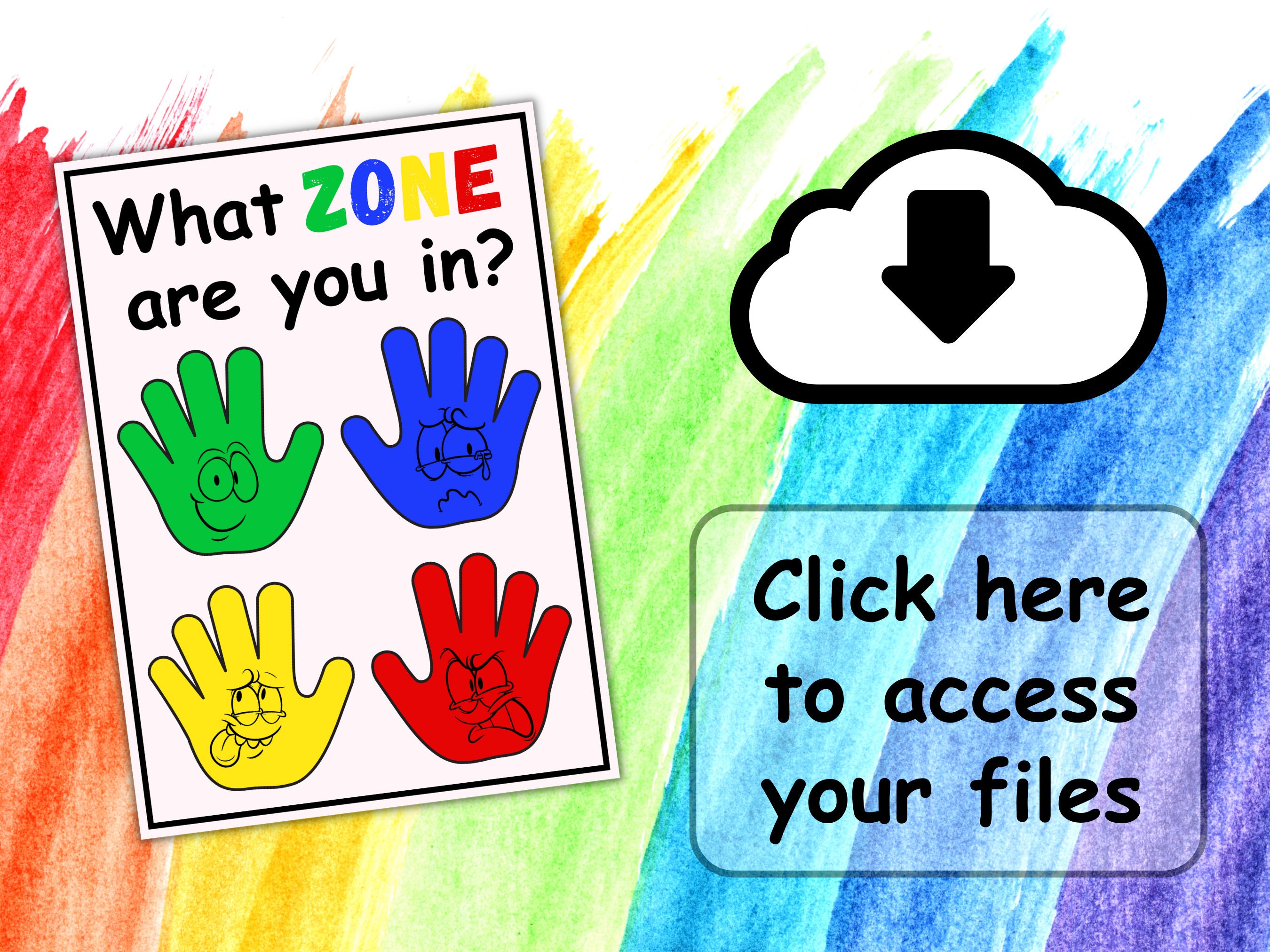 Zones of Regulation Tools and Posters Large Bundle With - Etsy