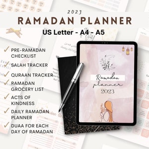 2023 Ramadan Planner, Islamic Planner, Ramadan Reflections, Printable Ramandan Planner, Digital Ramadan planner, Ramadan gift,