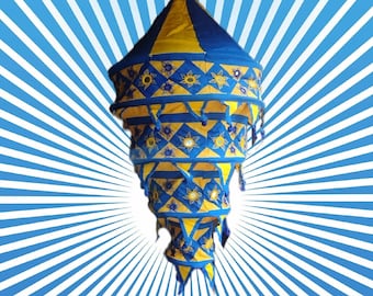 Large 100% cotton lampshade