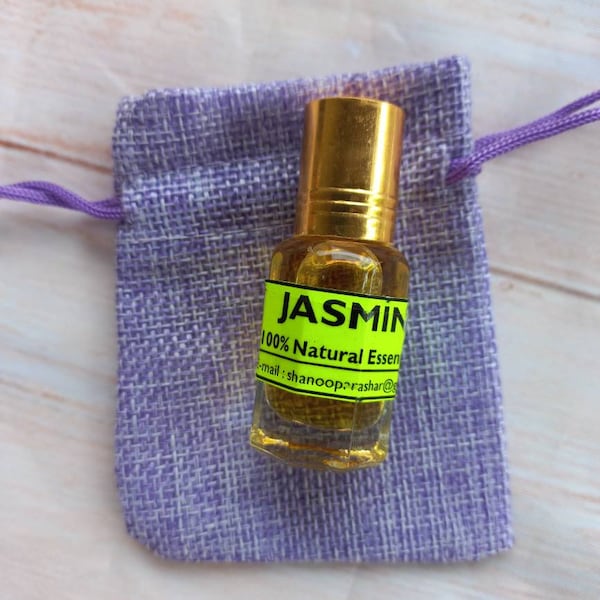 Huile de parfum de jasmin 100% naturelle du Rajasthan
