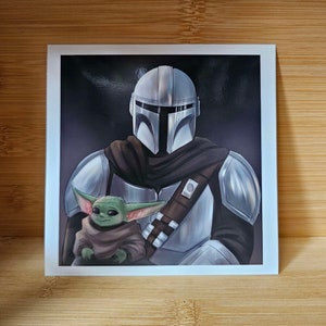 Mandalorian and Grogu Print 5x5