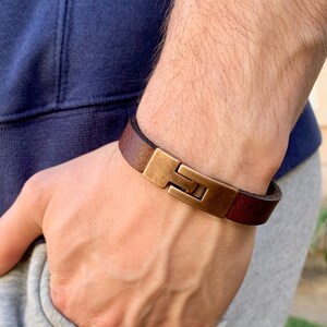Personalized Hidden Message Leather Bracelet, Unisex Bracelets, Man Custom Bracelet, Engraved Gifts for Couples, Groom Wedding Gifts