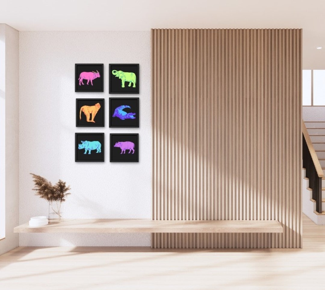 Funky Animal Digital Prints Set of 6 - Etsy
