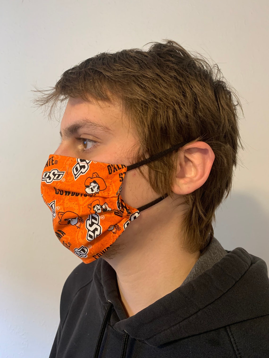 Oklahoma State Face Mask Extra Long Adjustable Ear Bands Etsy