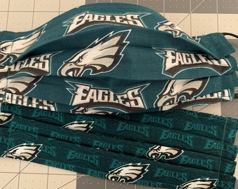 Philadelphia Eagles Mask~ Extra Long Adjustable Ear Bands ~ XL Available - FREE Shipping