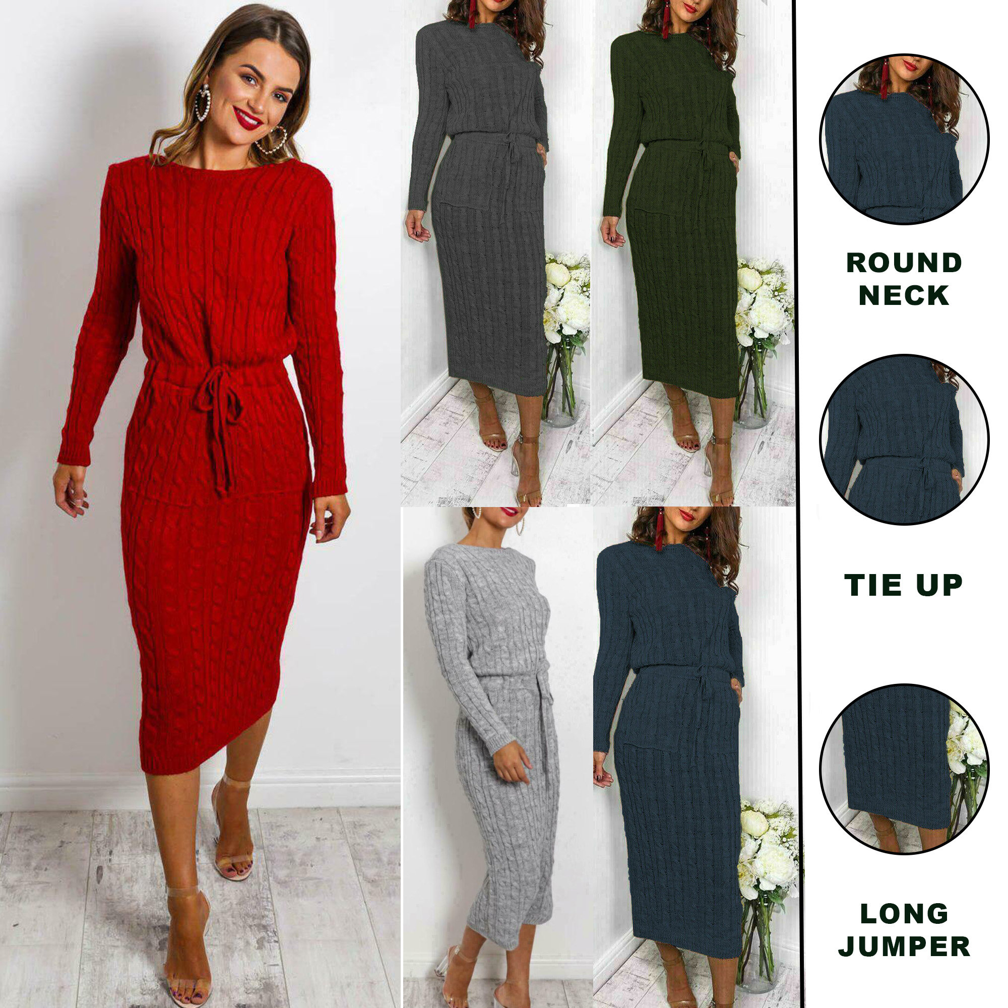 Woolen Knit Dress UK