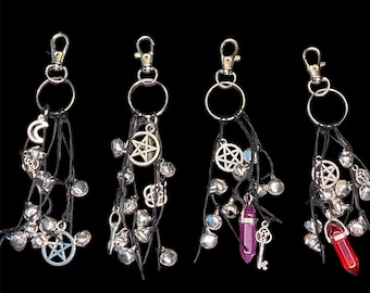 Handcrafted Witches Bells, Witchcraft Protection Bells, Portable, Banishment Repelling, Witchcraft Supplies, Witch Décor, Pagan, Witch Gift
