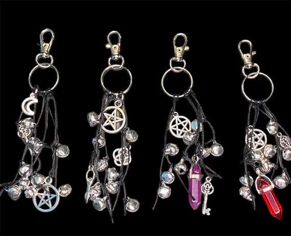 Handcrafted Witches Bells, Witchcraft Protection Bells, Portable, Banishment Repelling, Witchcraft Supplies, Witch Décor, Pagan, Witch Gift