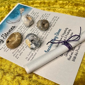 2-4 Celtic Hag Stones (small) Multipack, Odin Stone, Holey, Adder Stone, Pagan, for crafting, talisman, Witch Gift, Wiccan Gift image 2