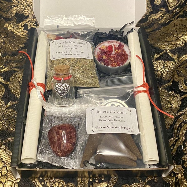 Love and Attraction with Spell Witch Kit, Attract your Soul Mate Spell, Mini Baby Witch Starter Kit, New Witchcraft Spell Kit, Witch Gift