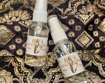 Artemis Mist Spray, aroma a luna de bosque, ritual de ofrenda a la diosa, bruja, helenismo, pagano