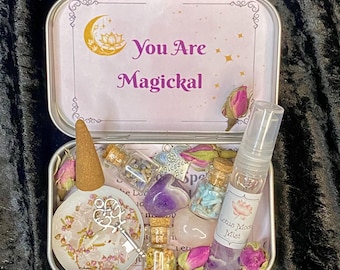 Self Love Witch Tin, Self Care Witch Kit, Self Care Intention Spell, Witchcraft Self Love Ritual, Self Care Gift Box, Spiritual Gift