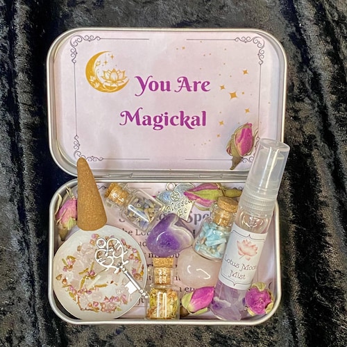 Self Love Witch Tin, Self Care Witch Kit, Self Care Intention Spell, Witchcraft Self Love Ritual, Self Care Gift Box, Spiritual Gift