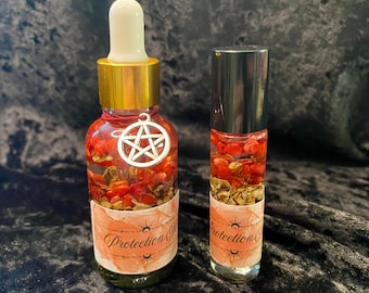 Protection Spell Oil, Cleansing Energy, Evil Eye Protection, Ritual Oil, Altar Anointing Potion, Witch Gift, Protection Gift, Wiccan Gift