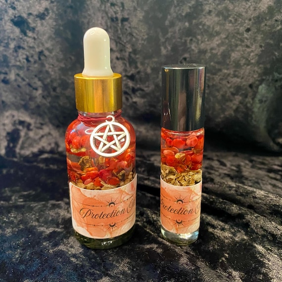 Protection Spell Oil, Cleansing Energy, Evil Eye Protection, Ritual Oil, Altar Anointing Potion, Witch Gift, Protection Gift, Wiccan Gift