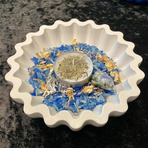 Selene Offering Altar Bowl Bundle, Goddess Selene Ritual Kit, Witchcraft Altar Bowl, Witch Decor, Wicca, Hellenism, Pagan, Greek Mythology