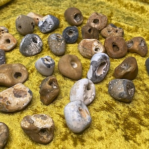 2-4 Celtic Hag Stones (small) Multipack, Odin Stone, Holey, Adder Stone, Pagan, for crafting, talisman, Witch Gift, Wiccan Gift image 6