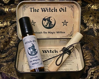 The Witch Oil, Witchcraft Fragrance, Aromatherapy Fragrance and Essential Oils, Witchcraft Spell Oil, Altar Ritual, Wicca, Pagan, Witch Gift