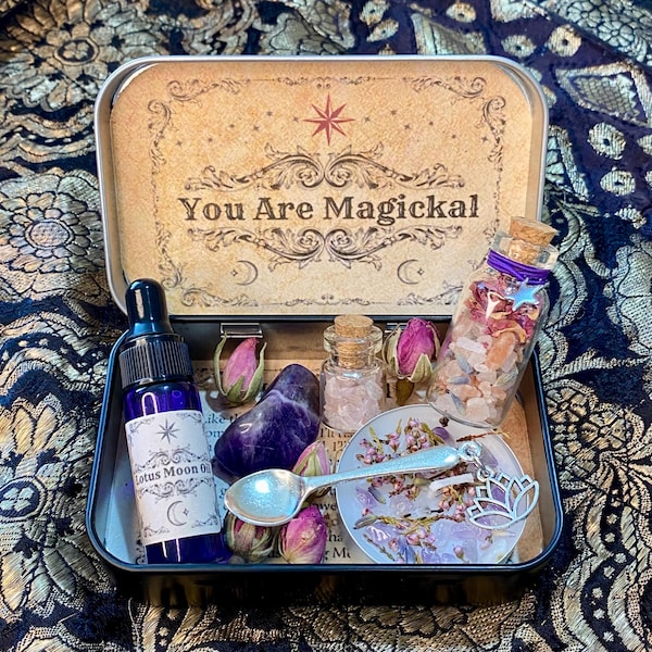 Witch Self Care Tin: Self Love Spell, Witchcraft Altar & Travel Tin, Witchy Gift, Spiritual Gift