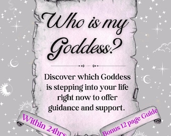 Goddess Reading: Who is my Goddess identification, plus Bonus 12-page Goddess Guide, within 24hrs