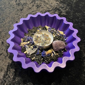 Nyx Offering Altar Bowl Bundle, Goddess Nyx Ritual Kit, Nox Witchcraft Altar Bowl, Witch Decor, Wicca, Hellenism, Pagan, Greek Mythology