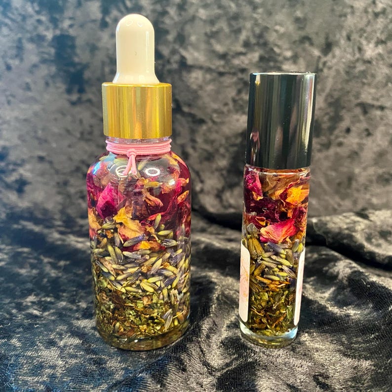 Self Care Oil, Rose & Honey Infusion, Anointing Ritual, Witch Gift image 7