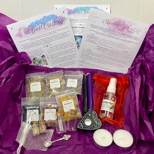 Baby Witch Essentials Kit: Beginner Witchcraft Starter Box with Witch Supplies, Wicca Gifts & New Witchy Tools for Baby Witches, Apothecary